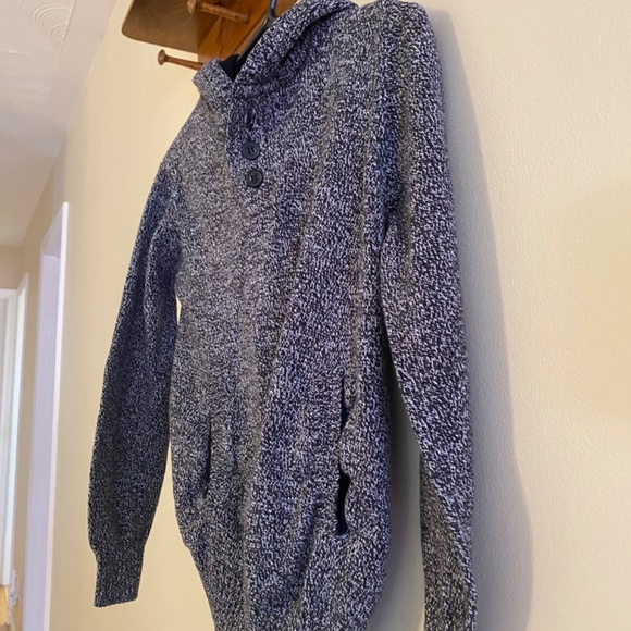 West49 - Heather Knitted, button-up, hoodie Yth 12-14 - Picture 5 of 8